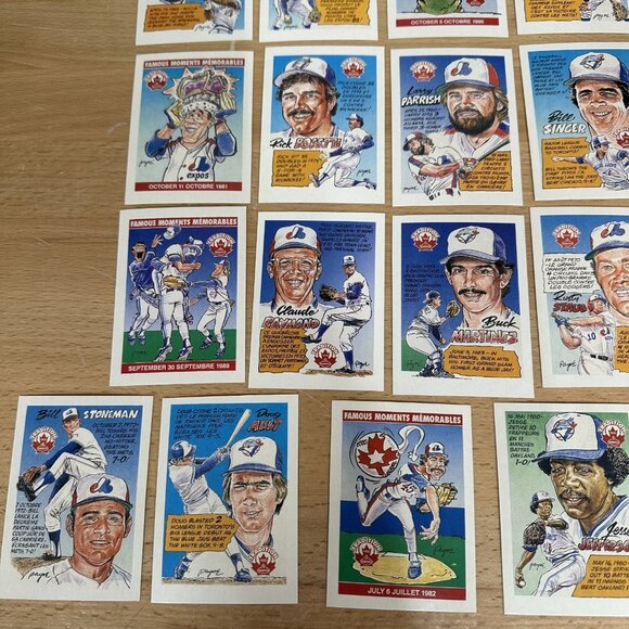 1992 Nabisco Series- Toronto  Blue Jays and Montreal Expos - Complete Set of 36 - Picture 4 of 6